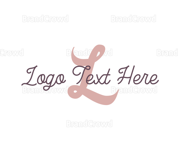 Feminine Script Brand Logo