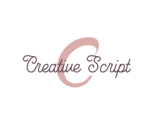 Feminine Script Brand logo design