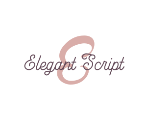 Feminine Script Brand logo design