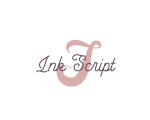 Feminine Script Brand logo design