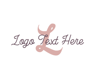 Feminine Script Brand Logo