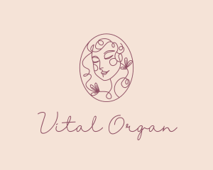 Organic Woman Beauty logo design