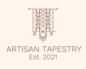 Tapestry - Ethnic Tapestry Curtain logo design
