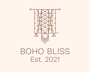 Ethnic Tapestry Curtain logo design