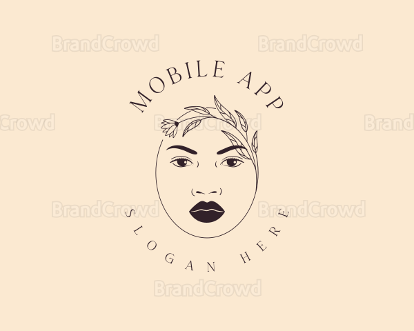 Floral Woman Beauty Logo