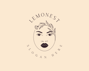 Floral Woman Beauty Logo