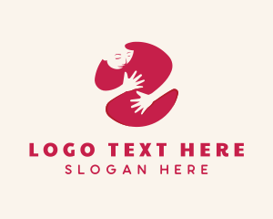 Social Worker - Globe Hug Human Charity logo design