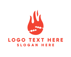 Fire - Asian Street Food logo design