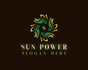 Leaf Sun Gardening logo design