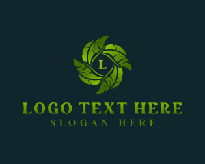 Eco Garden Leaves Logo
