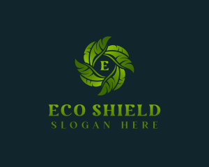 Eco Garden Leaves logo design