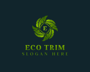 Eco Garden Leaves logo design