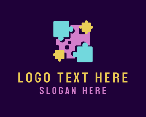 Pixel - Pixel Jigsaw Puzzle logo design