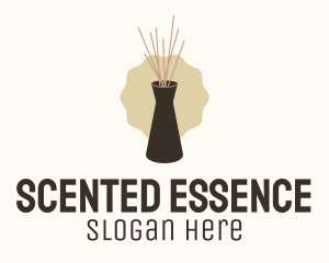 Incense - Reed Diffuser Aromatherapy logo design