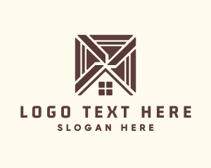 Roofing - Home Flooring Tile logo design