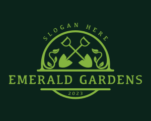  Landscaping Garden Shovel logo design