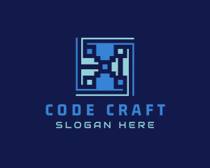 Digital QR Code logo design