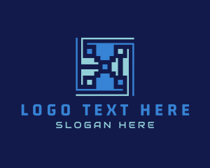 Internet - Digital QR Code logo design