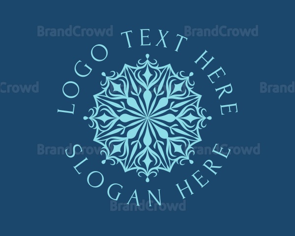 Blue Diamond Mandala Logo