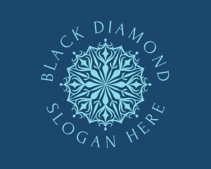 Blue Diamond Mandala logo design