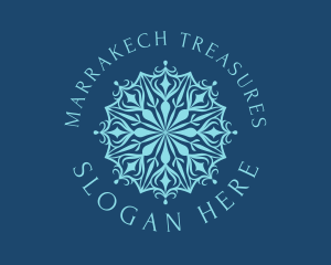 Morocco - Blue Diamond Mandala logo design