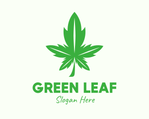 Green Leaf Cannabis logo design