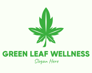 Green Leaf Cannabis logo design