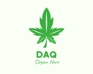 Nature - Green Leaf Cannabis logo design