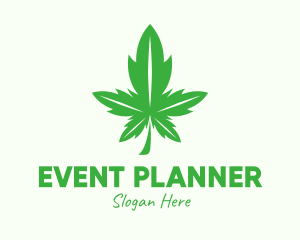 Smoke - Green Leaf Cannabis logo design