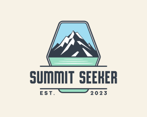 Mountaineer - Mountain Peak Trekking logo design