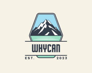 Tourist - Mountain Peak Trekking logo design