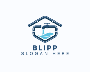 Repairman - Pipe Plumbing Faucet logo design