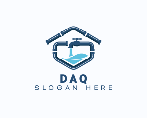 Drainage - Pipe Plumbing Faucet logo design
