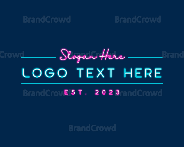 Neon Light Business Logo