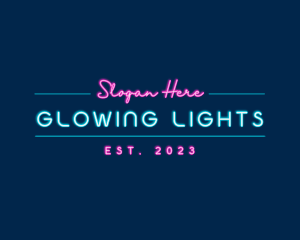 Neon Light Business logo design