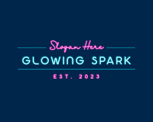 Neon Light Business logo design