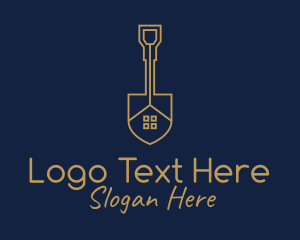 Home Builder Shovel  Logo