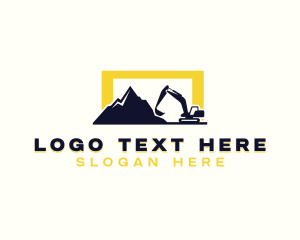 Construction - Mountain Excavation Demolition logo design