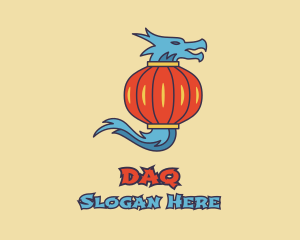 Asian Lantern Dragon Logo