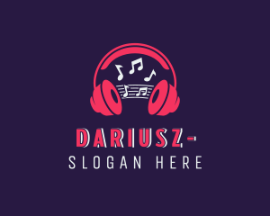 Headphones Music DJ Logo