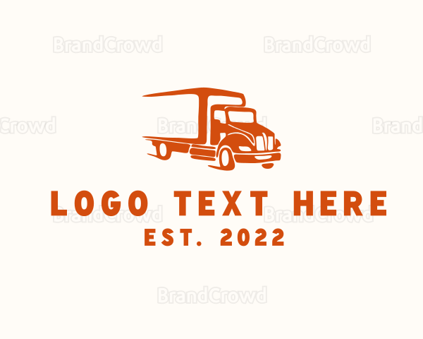 Logistic Truck Vehicle Logo