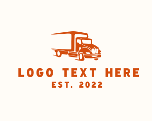 Trailer Truck - Logistic Truck Vehicle logo design