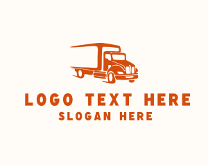 Logistic Truck Vehicle Logo