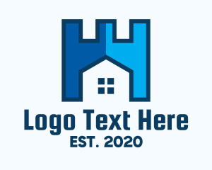 Turret - Blue Turret Home Property logo design