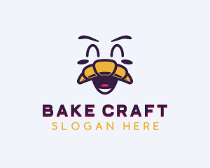 Happy Croissant Bake logo design