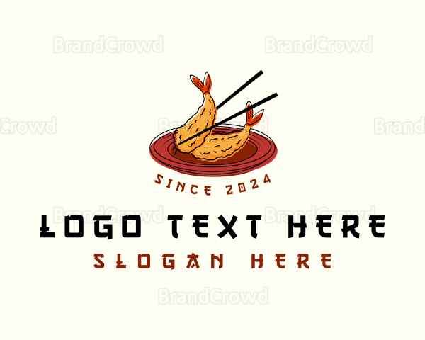 Tempura Shrimp Restaurant Logo