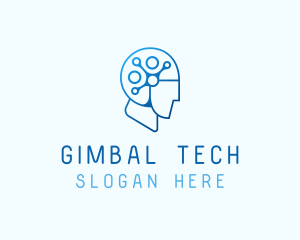 AI Tech Brain logo design