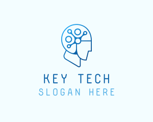 AI Tech Brain logo design