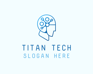 AI Tech Brain logo design