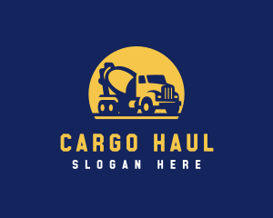 Construction Cement Mixer logo design